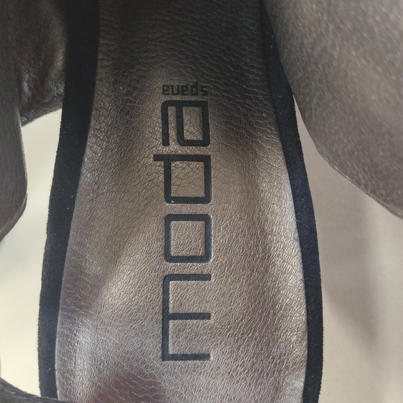 Moda Spana Y2K Animal Leopard Print Women's Peep Toe Pump Heels Shoes - Picture 7 of 8